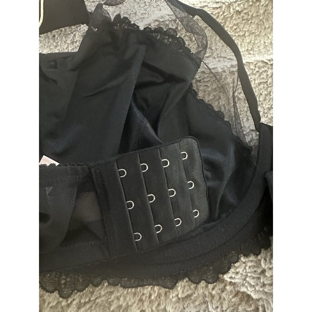 LUVLETTE 85G 38G Bra underwire Black Lace New - Picture 12 of 12